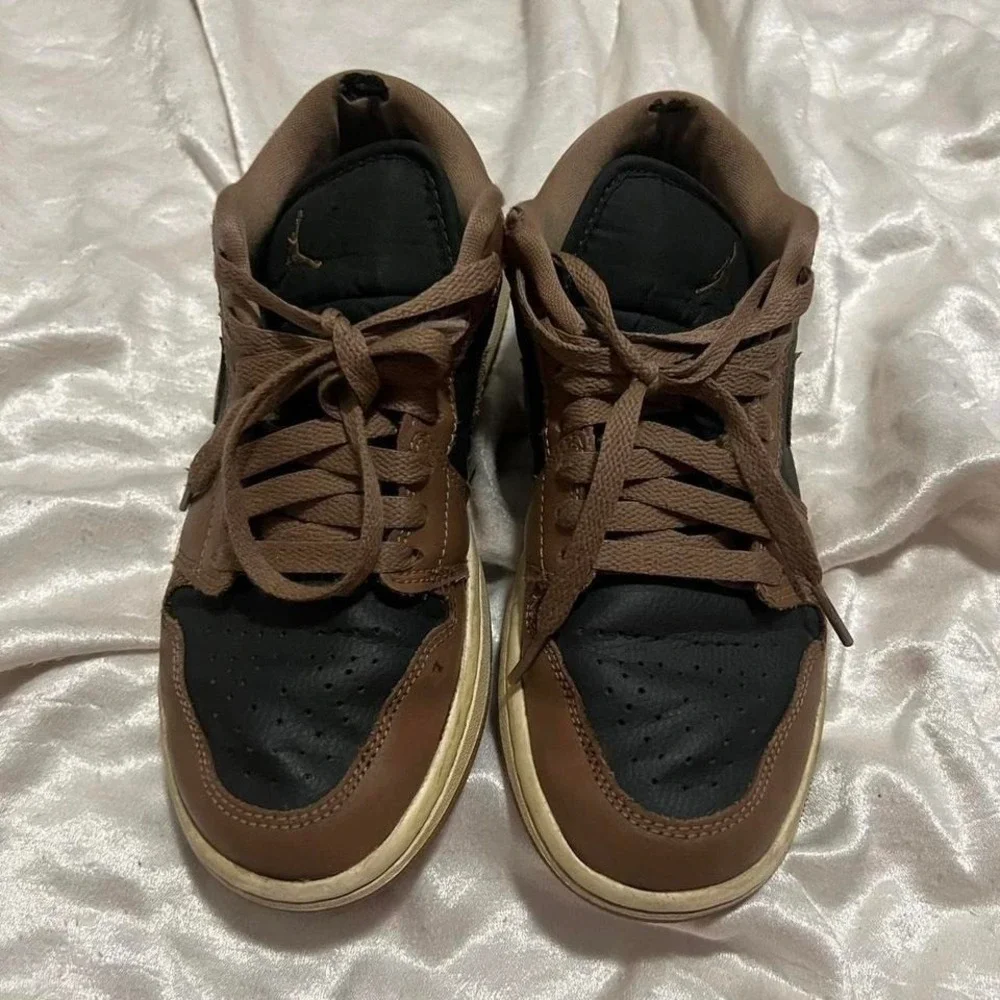 Jordan 1 Low Archaeo Brown trainers sneaker 6.5M Streetwear sportswear skater - Picture 6 of 7